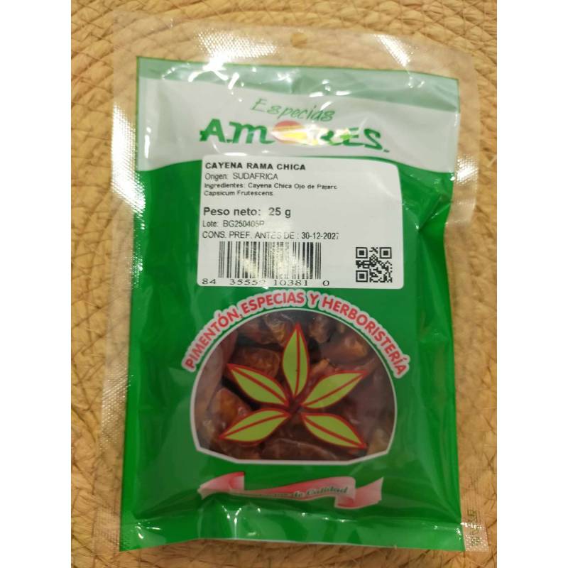 ESPECIAS A. Cayena Guindilla 25g.