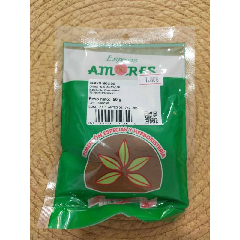 ESPECIAS A. Clavo Molido 50g.