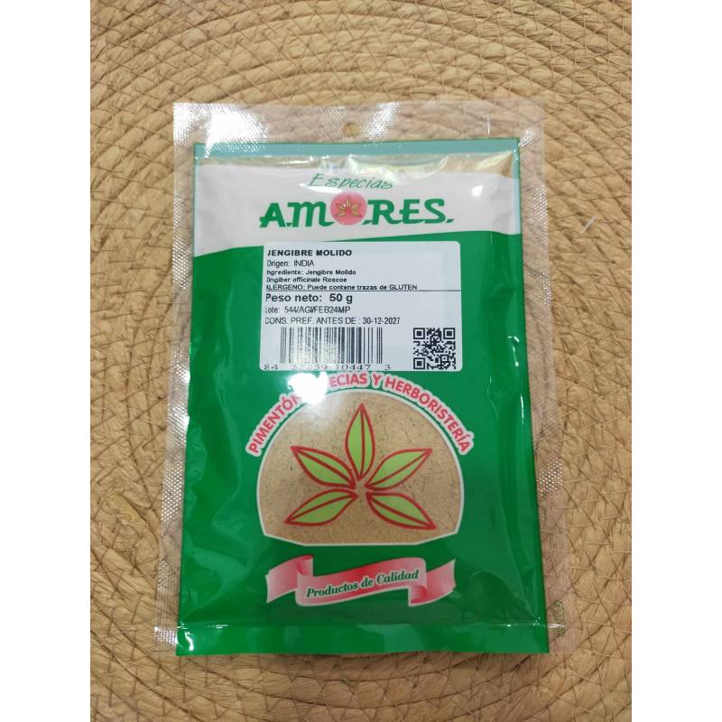 ESPECIAS A. Jengibre Molido 50g.