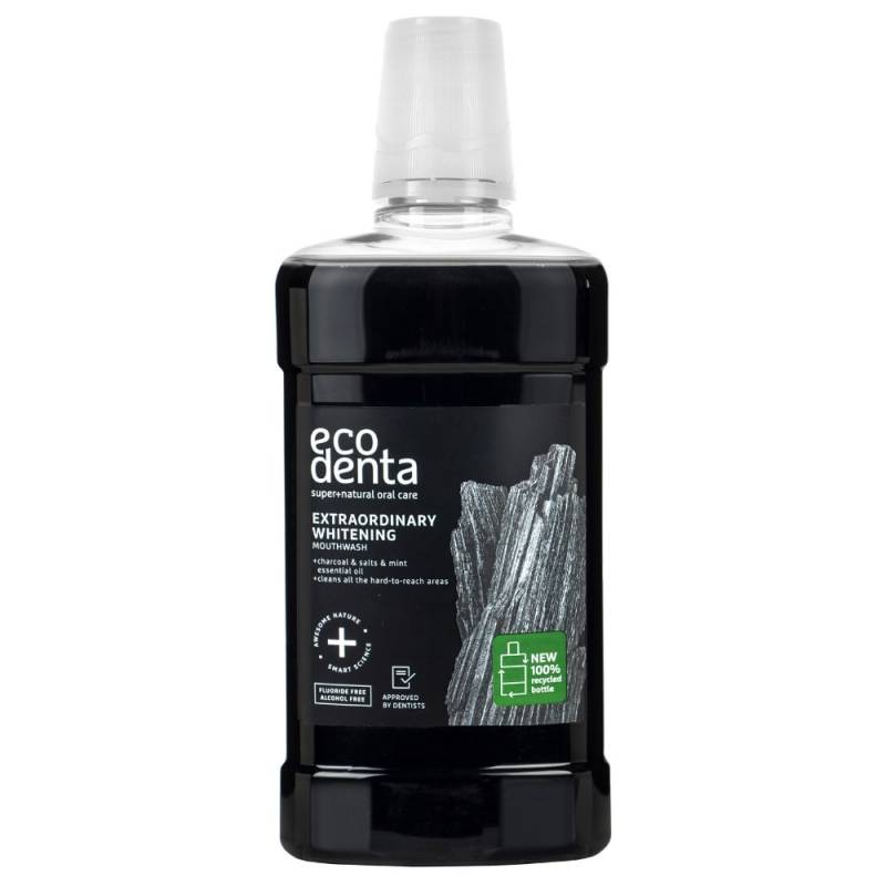 ECODENTA Enjuague Bucal Carbón Negro 500ml